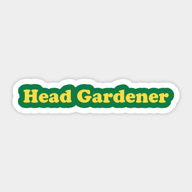 Head Gardener Sticker by katyedid